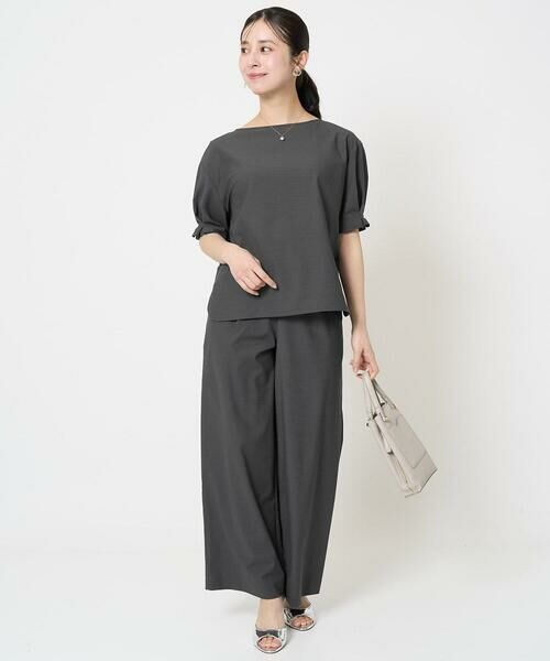 Maison de CINQ / メゾン ドゥ サンク シャツ・ブラウス | 【小さいサイズ】タックスリーブストレッチブラウス/洗える/セットアップ対応 | 詳細19