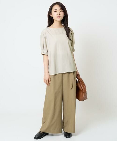 Maison de CINQ / メゾン ドゥ サンク シャツ・ブラウス | 【小さいサイズ】タックスリーブストレッチブラウス/洗える/セットアップ対応 | 詳細26