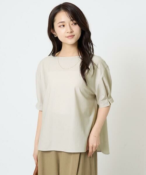 Maison de CINQ / メゾン ドゥ サンク シャツ・ブラウス | 【小さいサイズ】タックスリーブストレッチブラウス/洗える/セットアップ対応 | 詳細3