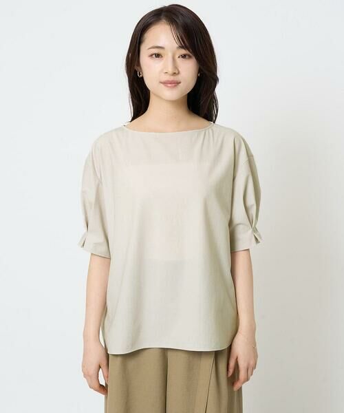 Maison de CINQ / メゾン ドゥ サンク シャツ・ブラウス | 【小さいサイズ】タックスリーブストレッチブラウス/洗える/セットアップ対応 | 詳細4