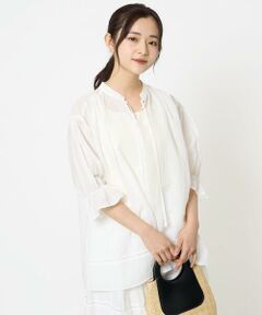 Maison de CINQ / メゾン ドゥ サンク シャツ・ブラウス | 【小さいサイズ】シアーチュニックブラウス/洗える