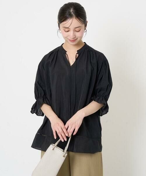 Maison de CINQ / メゾン ドゥ サンク シャツ・ブラウス | 【小さいサイズ】シアーチュニックブラウス/洗える | 詳細2