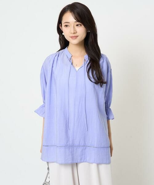 Maison de CINQ / メゾン ドゥ サンク シャツ・ブラウス | 【小さいサイズ】シアーチュニックブラウス/洗える | 詳細3