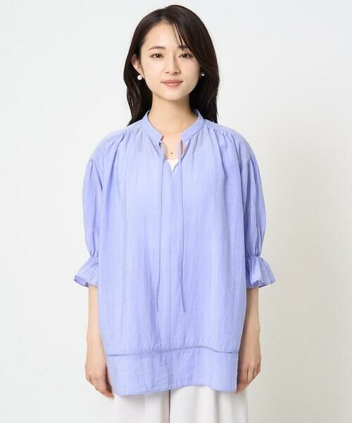 Maison de CINQ / メゾン ドゥ サンク シャツ・ブラウス | 【小さいサイズ】シアーチュニックブラウス/洗える | 詳細4