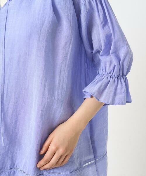 Maison de CINQ / メゾン ドゥ サンク シャツ・ブラウス | 【小さいサイズ】シアーチュニックブラウス/洗える | 詳細8