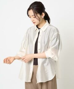 Maison de CINQ / メゾン ドゥ サンク シャツ・ブラウス | 【小さいサイズ】シアーシャツブラウス/洗える