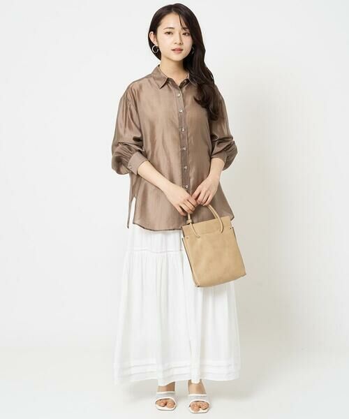 Maison de CINQ / メゾン ドゥ サンク シャツ・ブラウス | 【小さいサイズ】シアーシャツブラウス/洗える | 詳細21