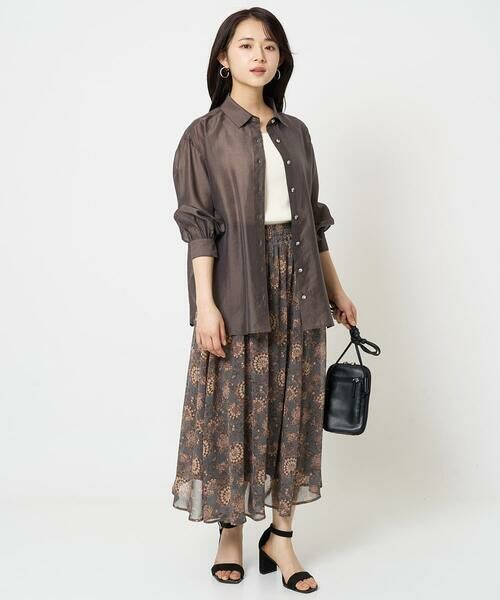 Maison de CINQ / メゾン ドゥ サンク シャツ・ブラウス | 【小さいサイズ】シアーシャツブラウス/洗える | 詳細25