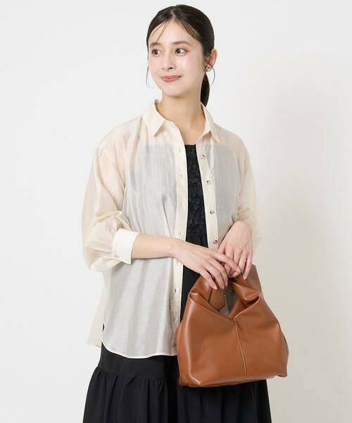 Maison de CINQ / メゾン ドゥ サンク シャツ・ブラウス | 【小さいサイズ】シアーシャツブラウス/洗える | 詳細3