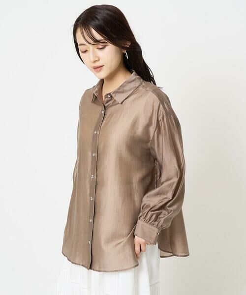 Maison de CINQ / メゾン ドゥ サンク シャツ・ブラウス | 【小さいサイズ】シアーシャツブラウス/洗える | 詳細5