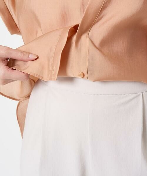 Maison de CINQ / メゾン ドゥ サンク シャツ・ブラウス | 【小さいサイズ】バンドカラーシアーブラウス/洗える | 詳細10