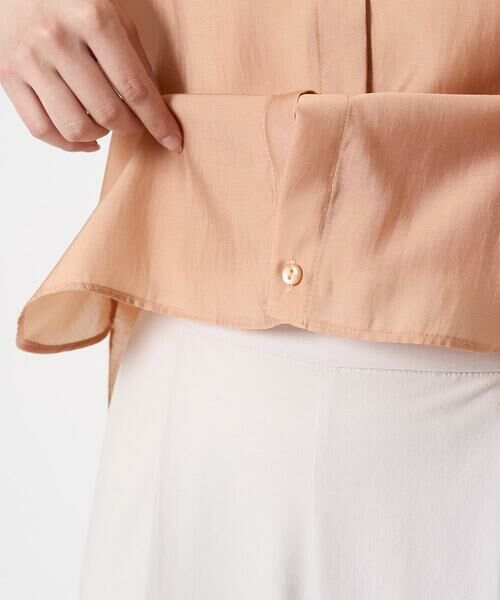 Maison de CINQ / メゾン ドゥ サンク シャツ・ブラウス | 【小さいサイズ】バンドカラーシアーブラウス/洗える | 詳細11