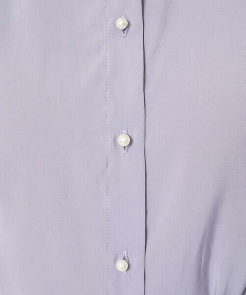 Maison de CINQ / メゾン ドゥ サンク シャツ・ブラウス | 【小さいサイズ】バンドカラーシアーブラウス/洗える | 詳細14