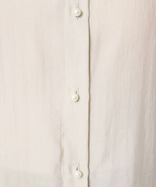 Maison de CINQ / メゾン ドゥ サンク シャツ・ブラウス | 【小さいサイズ】バンドカラーシアーブラウス/洗える | 詳細15