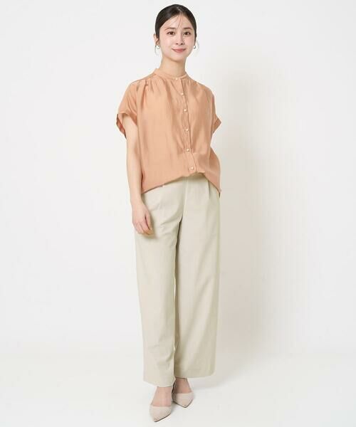 Maison de CINQ / メゾン ドゥ サンク シャツ・ブラウス | 【小さいサイズ】バンドカラーシアーブラウス/洗える | 詳細22