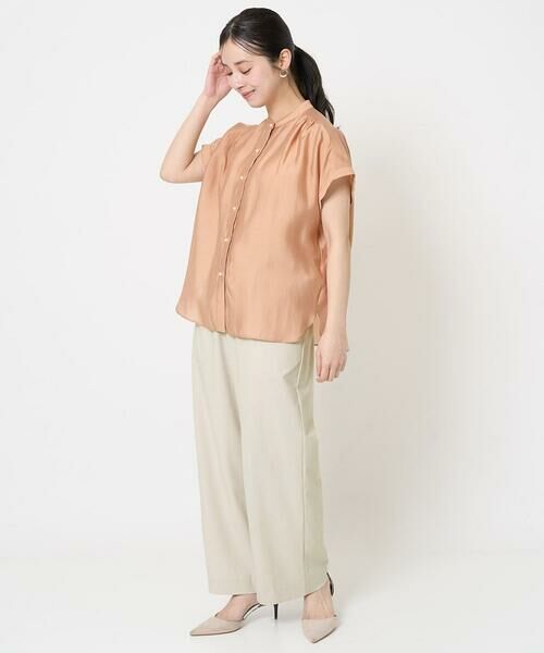 Maison de CINQ / メゾン ドゥ サンク シャツ・ブラウス | 【小さいサイズ】バンドカラーシアーブラウス/洗える | 詳細26