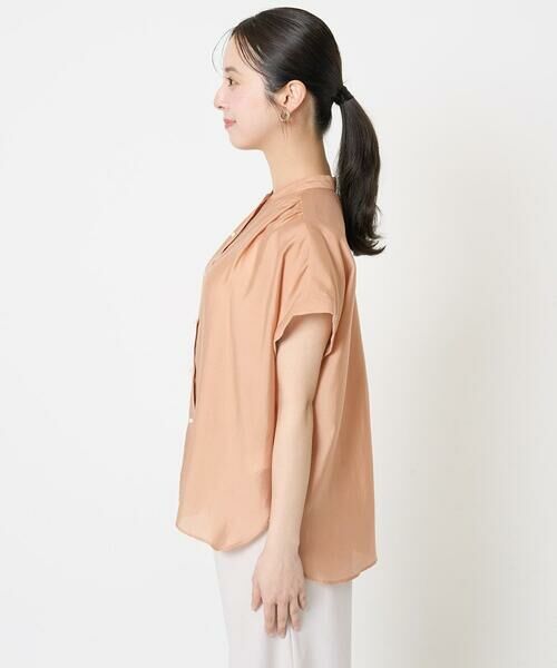 Maison de CINQ / メゾン ドゥ サンク シャツ・ブラウス | 【小さいサイズ】バンドカラーシアーブラウス/洗える | 詳細5