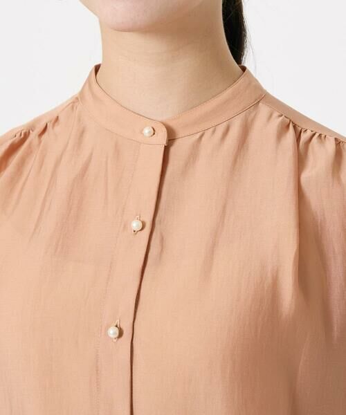 Maison de CINQ / メゾン ドゥ サンク シャツ・ブラウス | 【小さいサイズ】バンドカラーシアーブラウス/洗える | 詳細7