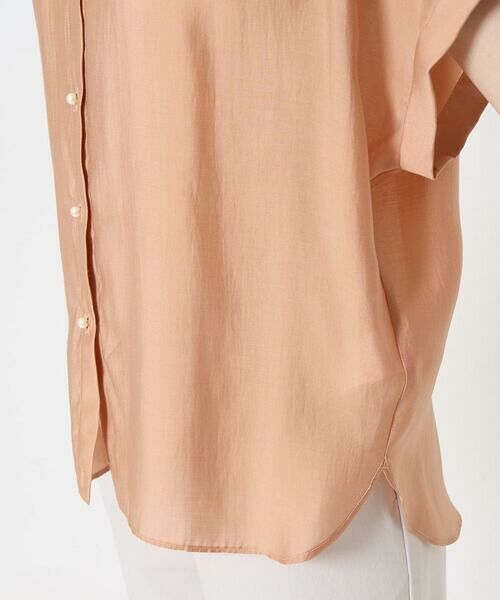 Maison de CINQ / メゾン ドゥ サンク シャツ・ブラウス | 【小さいサイズ】バンドカラーシアーブラウス/洗える | 詳細9