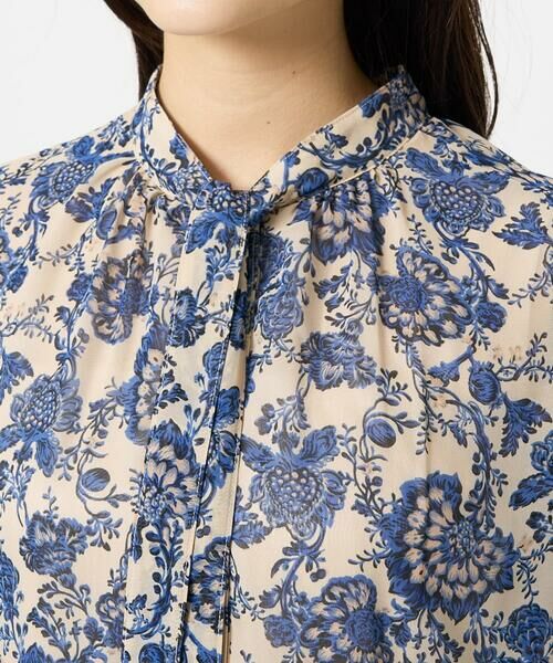 Maison de CINQ / メゾン ドゥ サンク シャツ・ブラウス | 【小さいサイズ】更紗プリント花柄シフォンブラウス/前後2way/洗える | 詳細11