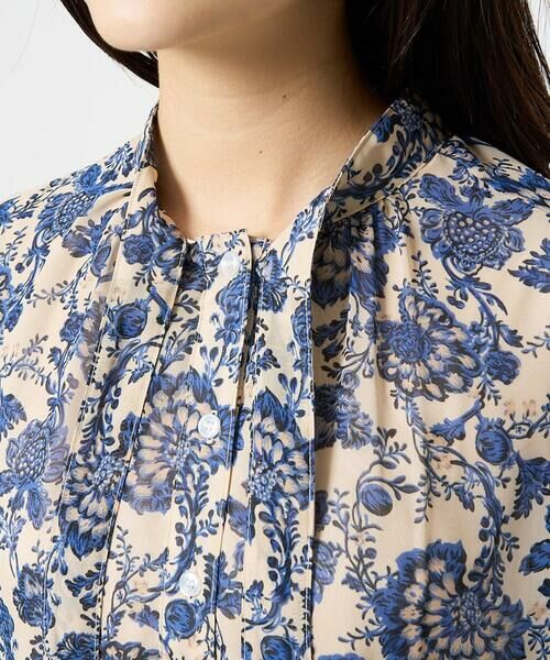 Maison de CINQ / メゾン ドゥ サンク シャツ・ブラウス | 【小さいサイズ】更紗プリント花柄シフォンブラウス/前後2way/洗える | 詳細12