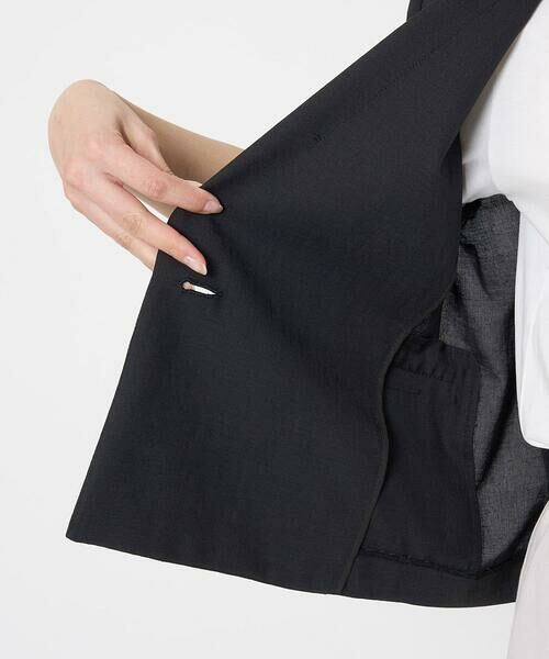 Maison de CINQ / メゾン ドゥ サンク テーラードジャケット | 【小さいサイズ】ドライタッチハーフスリーブジャケット/洗える | 詳細13