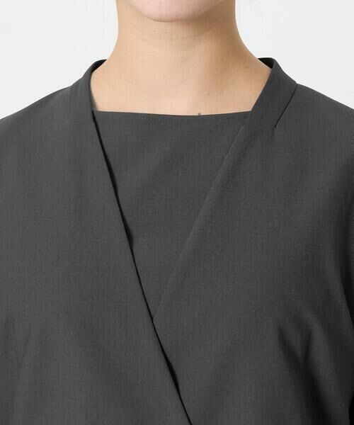 Maison de CINQ / メゾン ドゥ サンク ノーカラージャケット | 【小さいサイズ】カラーレスストレッチジャケット/洗える/セットアップ対応 | 詳細23