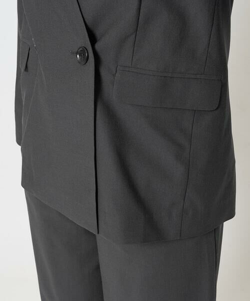 Maison de CINQ / メゾン ドゥ サンク ノーカラージャケット | 【小さいサイズ】カラーレスストレッチジャケット/洗える/セットアップ対応 | 詳細27