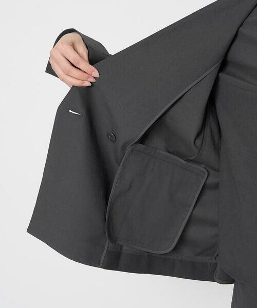 Maison de CINQ / メゾン ドゥ サンク ノーカラージャケット | 【小さいサイズ】カラーレスストレッチジャケット/洗える/セットアップ対応 | 詳細29