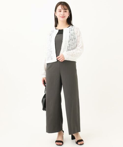 Maison de CINQ / メゾン ドゥ サンク サロペット・オールインワン | 【小さいサイズ】リネンライクコンビネゾン/洗える | 詳細17