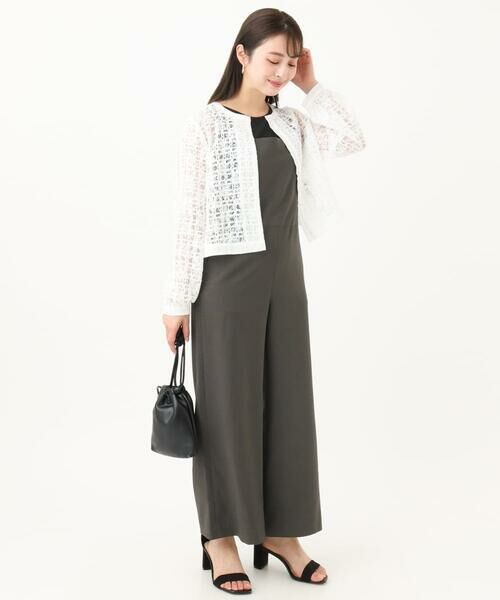 Maison de CINQ / メゾン ドゥ サンク サロペット・オールインワン | 【小さいサイズ】リネンライクコンビネゾン/洗える | 詳細18