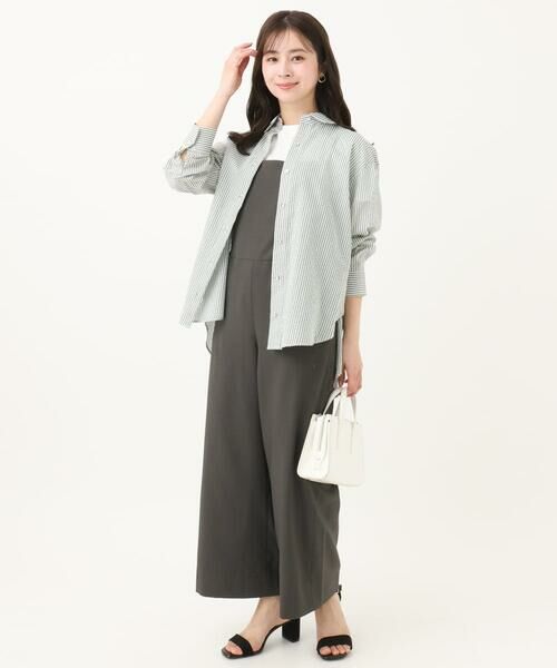 Maison de CINQ / メゾン ドゥ サンク サロペット・オールインワン | 【小さいサイズ】リネンライクコンビネゾン/洗える | 詳細26