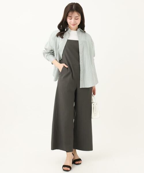 Maison de CINQ / メゾン ドゥ サンク サロペット・オールインワン | 【小さいサイズ】リネンライクコンビネゾン/洗える | 詳細27