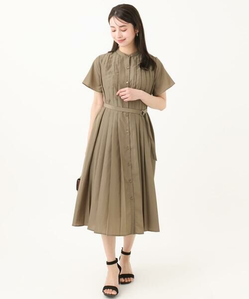 Maison de CINQ / メゾン ドゥ サンク ロング・マキシ丈ワンピース | 【小さいサイズ】フロントタックデザインワンピース/2way/洗える | 詳細15