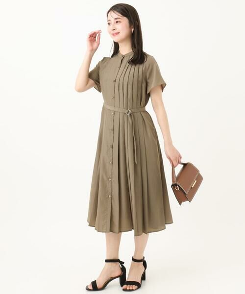 Maison de CINQ / メゾン ドゥ サンク ロング・マキシ丈ワンピース | 【小さいサイズ】フロントタックデザインワンピース/2way/洗える | 詳細16