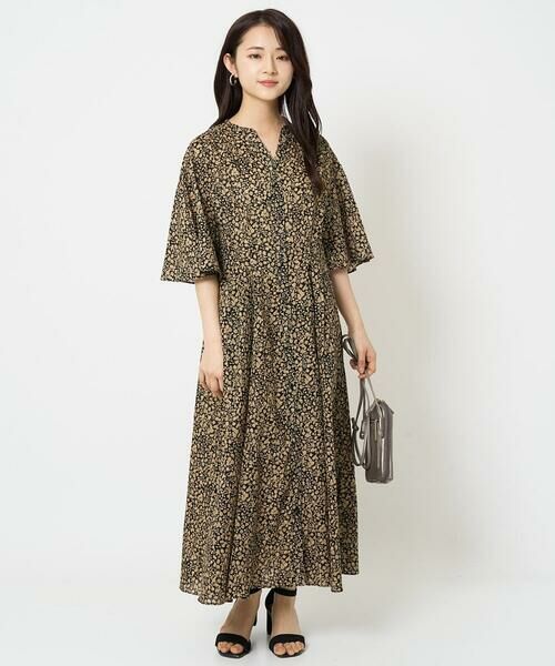 Maison de CINQ / メゾン ドゥ サンク ロング・マキシ丈ワンピース | 【小さいサイズ】キーネックコットンワンピース/洗える | 詳細16