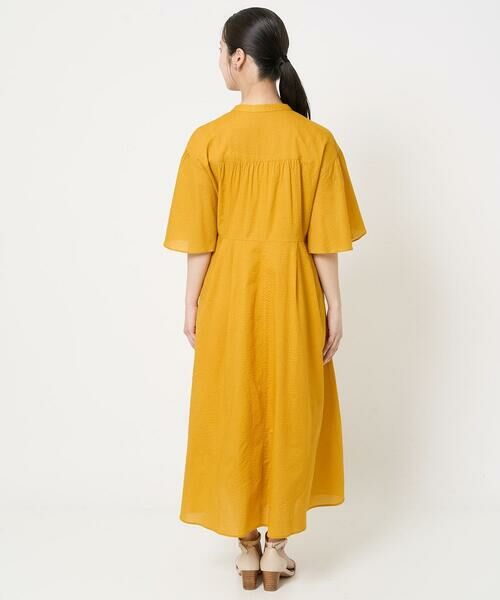 Maison de CINQ / メゾン ドゥ サンク ロング・マキシ丈ワンピース | 【小さいサイズ】キーネックコットンワンピース/洗える | 詳細6