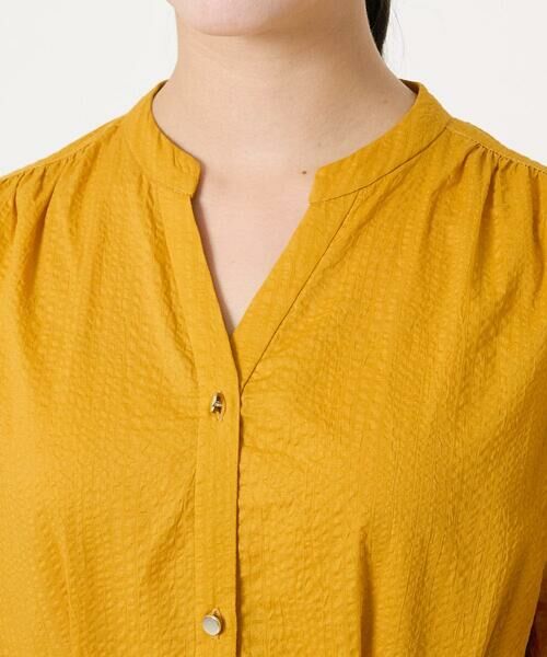 Maison de CINQ / メゾン ドゥ サンク ロング・マキシ丈ワンピース | 【小さいサイズ】キーネックコットンワンピース/洗える | 詳細7