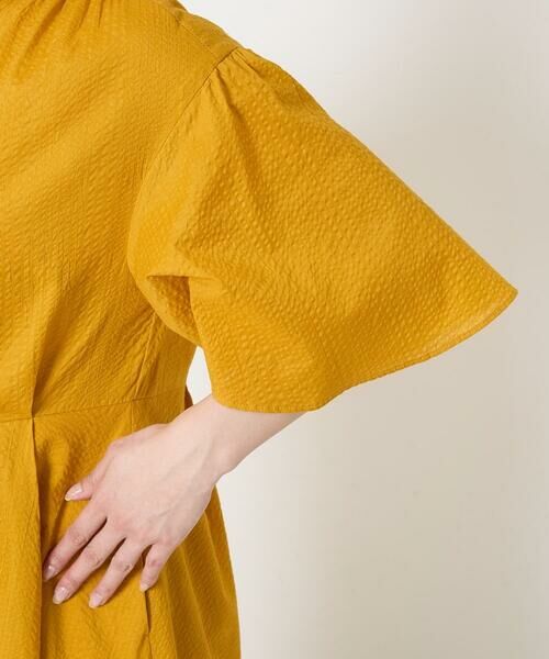 Maison de CINQ / メゾン ドゥ サンク ロング・マキシ丈ワンピース | 【小さいサイズ】キーネックコットンワンピース/洗える | 詳細8