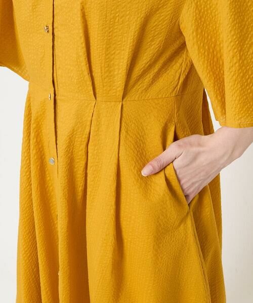 Maison de CINQ / メゾン ドゥ サンク ロング・マキシ丈ワンピース | 【小さいサイズ】キーネックコットンワンピース/洗える | 詳細9