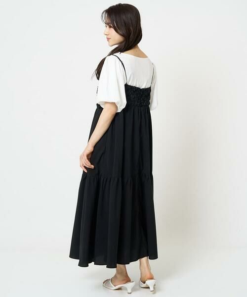 Maison de CINQ / メゾン ドゥ サンク ロング・マキシ丈ワンピース | 【小さいサイズ】フラワー3D刺繍ティアードキャミワンピース/洗える | 詳細20