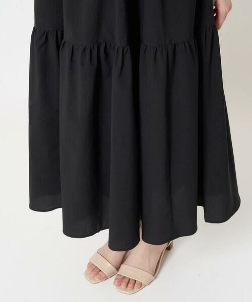 Maison de CINQ / メゾン ドゥ サンク ロング・マキシ丈ワンピース | 【小さいサイズ】フラワー3D刺繍ティアードキャミワンピース/洗える | 詳細8