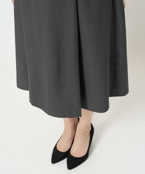 Maison de CINQ / メゾン ドゥ サンク ロング・マキシ丈ワンピース | 【小さいサイズ】サイドベルトデザイン ウエストタックストレッチワンピース/洗える/セットアップ対応 | 詳細10