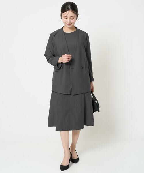 Maison de CINQ / メゾン ドゥ サンク ロング・マキシ丈ワンピース | 【小さいサイズ】サイドベルトデザイン ウエストタックストレッチワンピース/洗える/セットアップ対応 | 詳細20