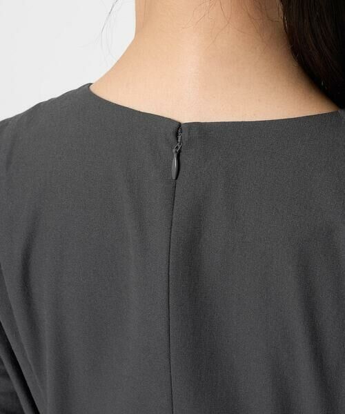 Maison de CINQ / メゾン ドゥ サンク ロング・マキシ丈ワンピース | 【小さいサイズ】サイドベルトデザイン ウエストタックストレッチワンピース/洗える/セットアップ対応 | 詳細6