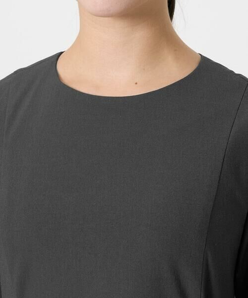 Maison de CINQ / メゾン ドゥ サンク ロング・マキシ丈ワンピース | 【小さいサイズ】サイドベルトデザイン ウエストタックストレッチワンピース/洗える/セットアップ対応 | 詳細7