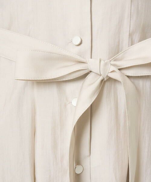 Maison de CINQ / メゾン ドゥ サンク ロング・マキシ丈ワンピース | 【小さいサイズ】ベルト付きフレンチスリーブワンピース/洗える | 詳細14