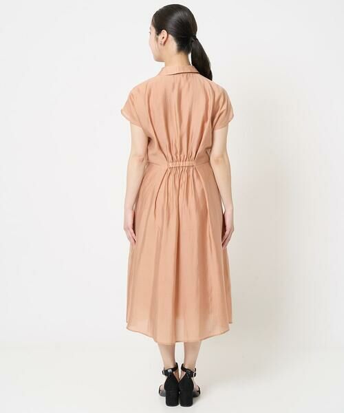 Maison de CINQ / メゾン ドゥ サンク ロング・マキシ丈ワンピース | 【小さいサイズ】ベルト付きフレンチスリーブワンピース/洗える | 詳細6