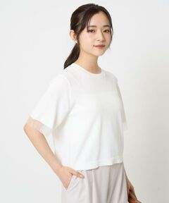 Maison de CINQ / メゾン ドゥ サンク ニット・セーター | 【小さいサイズ】袖シアークロップドニット/接触冷感/UVカット/洗える