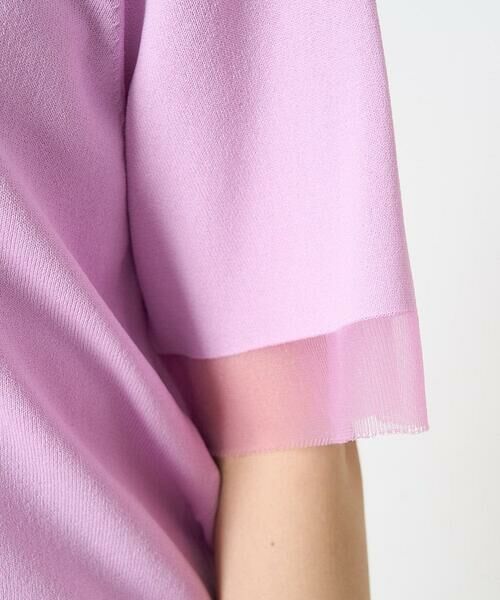 Maison de CINQ / メゾン ドゥ サンク ニット・セーター | 【小さいサイズ】袖シアークロップドニット/接触冷感/UVカット/洗える | 詳細11